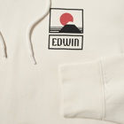 Edwin Men's Sunset Mt Fuji Popover Hoody in Whisper White