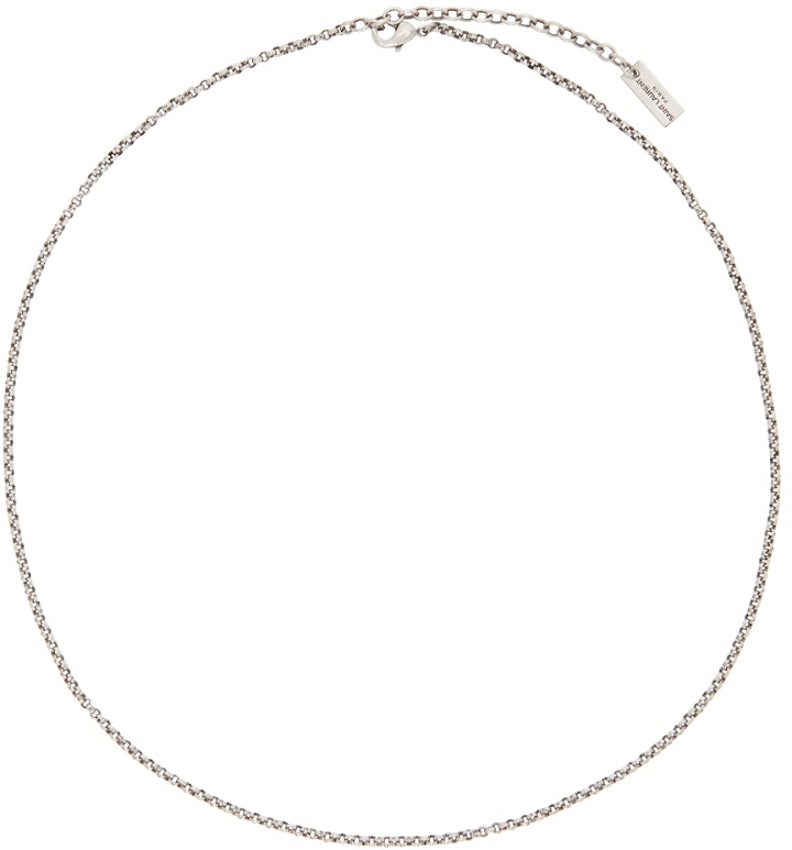 Photo: Saint Laurent Silver Short Necklace