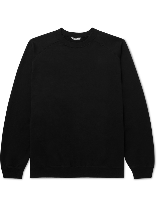 Photo: AURALEE - Cotton-Jersey Sweatshirt - Black - 3