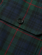McQueen - Harness-Detailed Checked Twill Shirt - Black