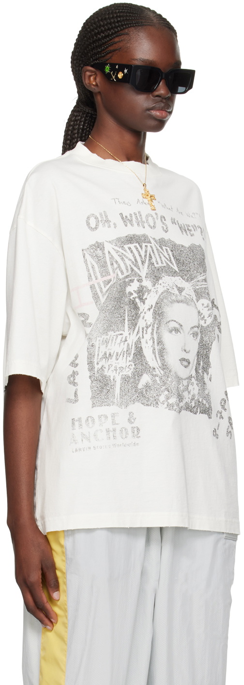 【関税込み】Lanvin Futureエディション ホワイト Tシャツ Lanvin Off-White Future Edition T-Shirt Lanvin