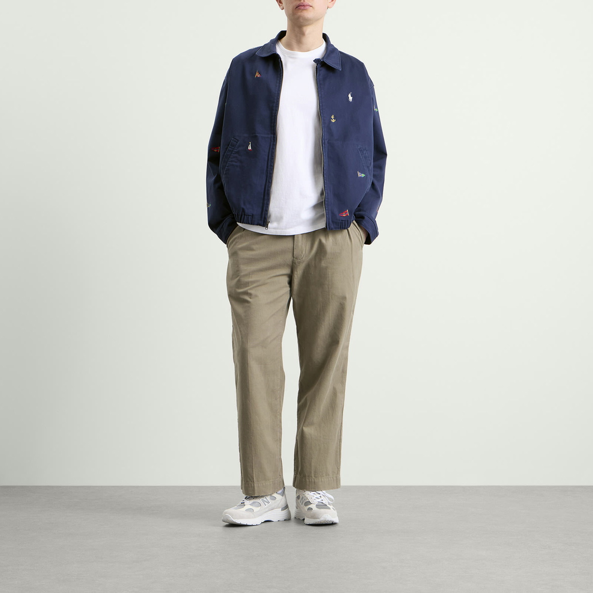 Polo Ralph Lauren Men's Flag Windbreaker Jacket in Navy