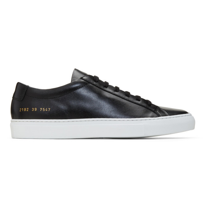 Photo: Common Projects Black Original Achilles Low Sneakers