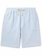 Altea - Barkley Straight-Leg Cotton-Jersey Drawstring Bermuda Shorts - Blue