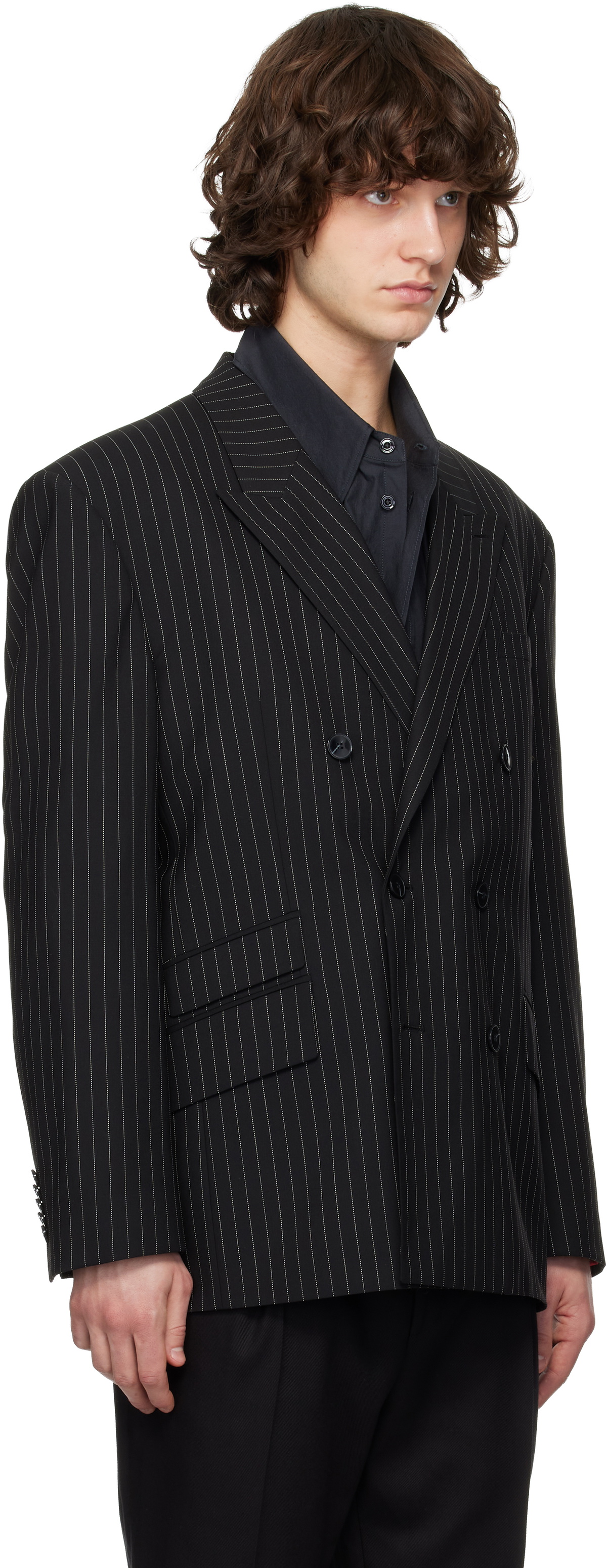 Hugo Black Oversized-Fit Blazer