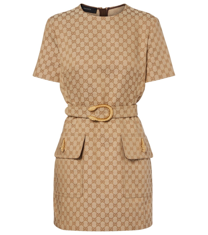 Photo: Gucci GG Canvas belted minidress