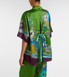 Alémais Nanci printen silk satin shirt