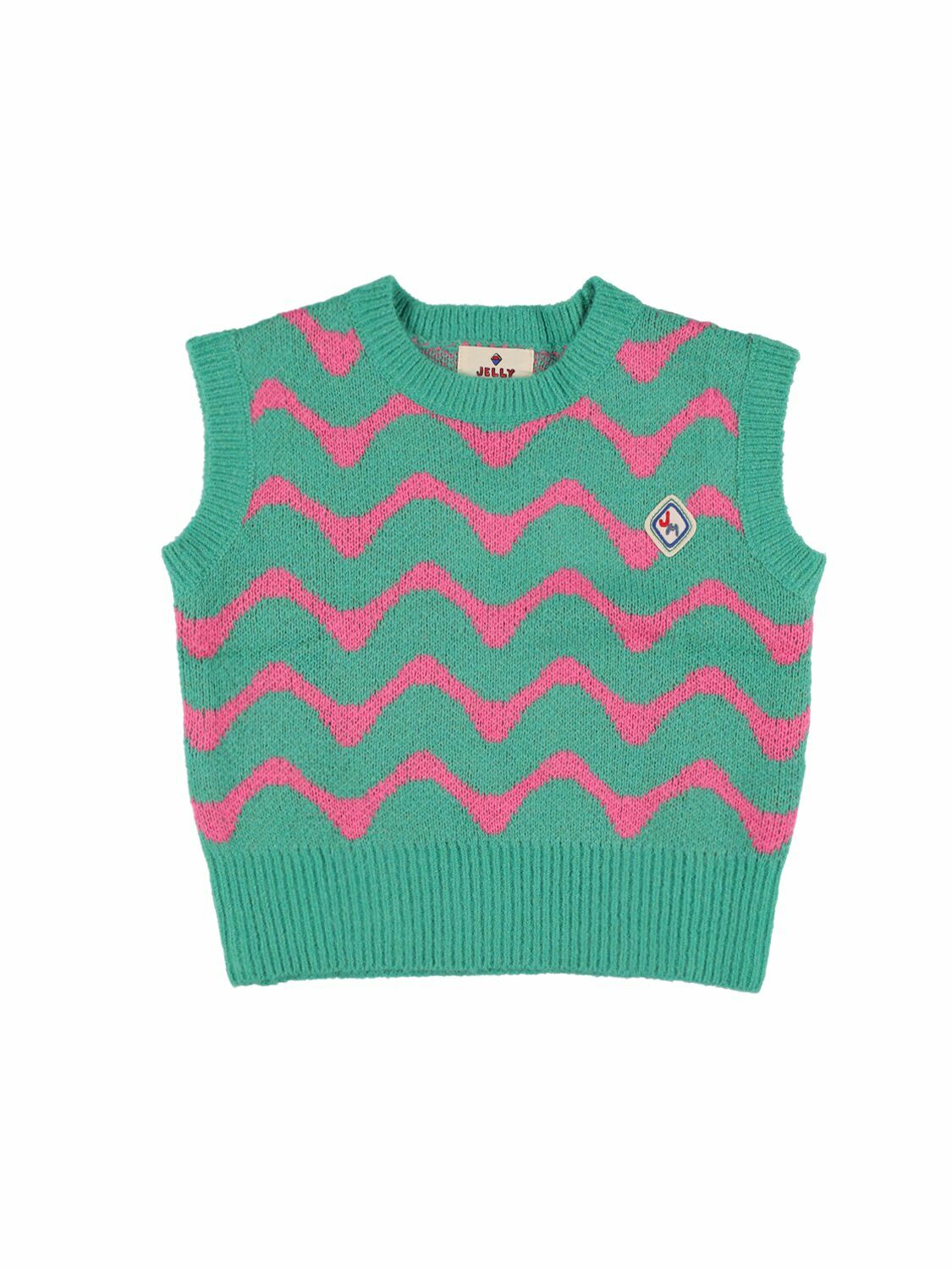JELLYMALLOW Zigzag Tech Knit Vest