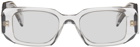 Prada Eyewear Gray Symbole Sunglasses