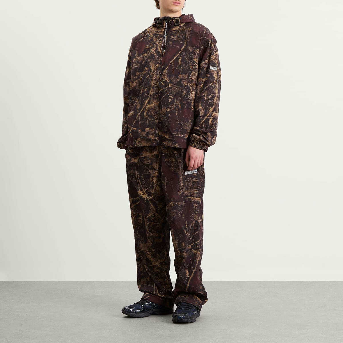 No Problemo Men's Forest Glitch Nylon Pant in Camo