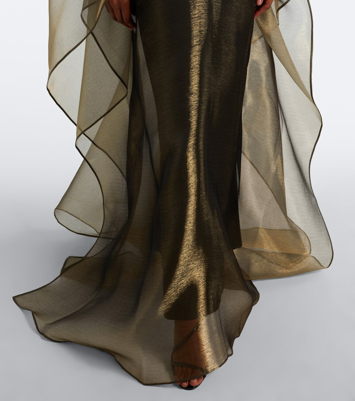 Taller Marmo Sza Sza draped organza kaftan