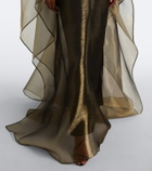 Taller Marmo Sza Sza draped organza kaftan