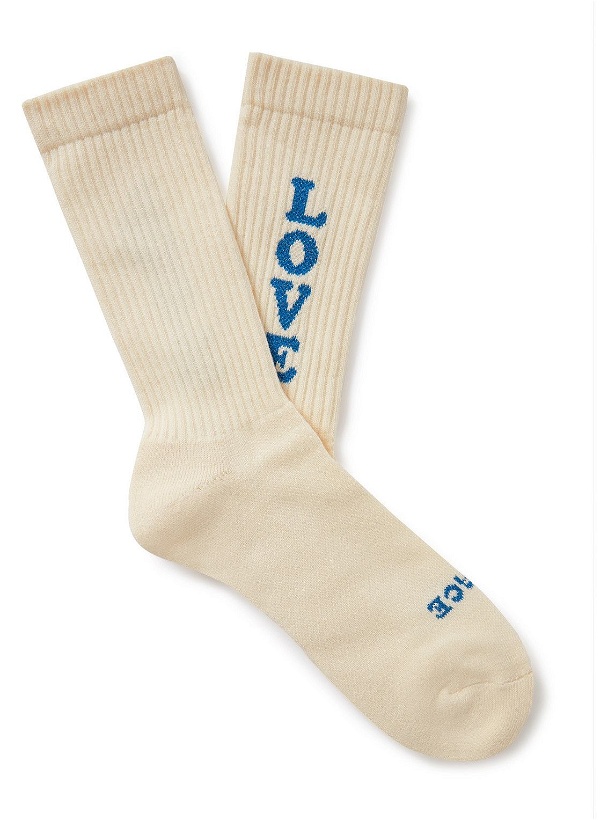 Photo: Rostersox - Love Metallic Intarsia Cotton-Blend Socks