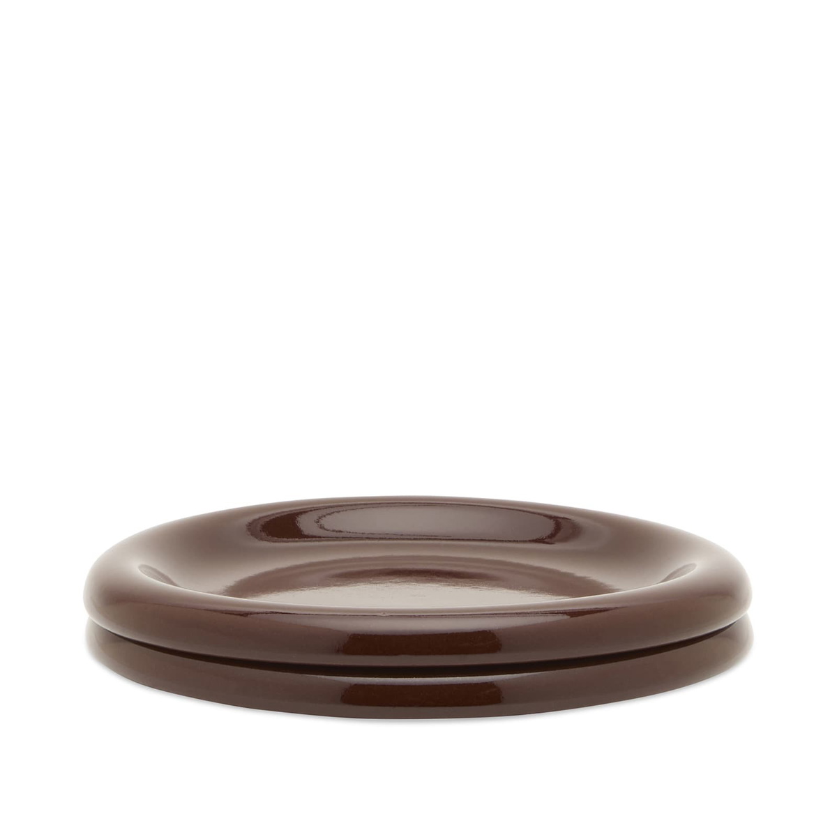 HAY Barro Side Plate - Set of 2 in Burgundy 
