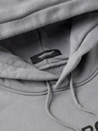 Undercover - Logo-Print Cotton-Jersey Hoodie - Gray