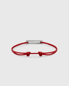 Le Gramme 1.7g Sterling Silver Red Cord Bracelet Red - Mens - Jewellery