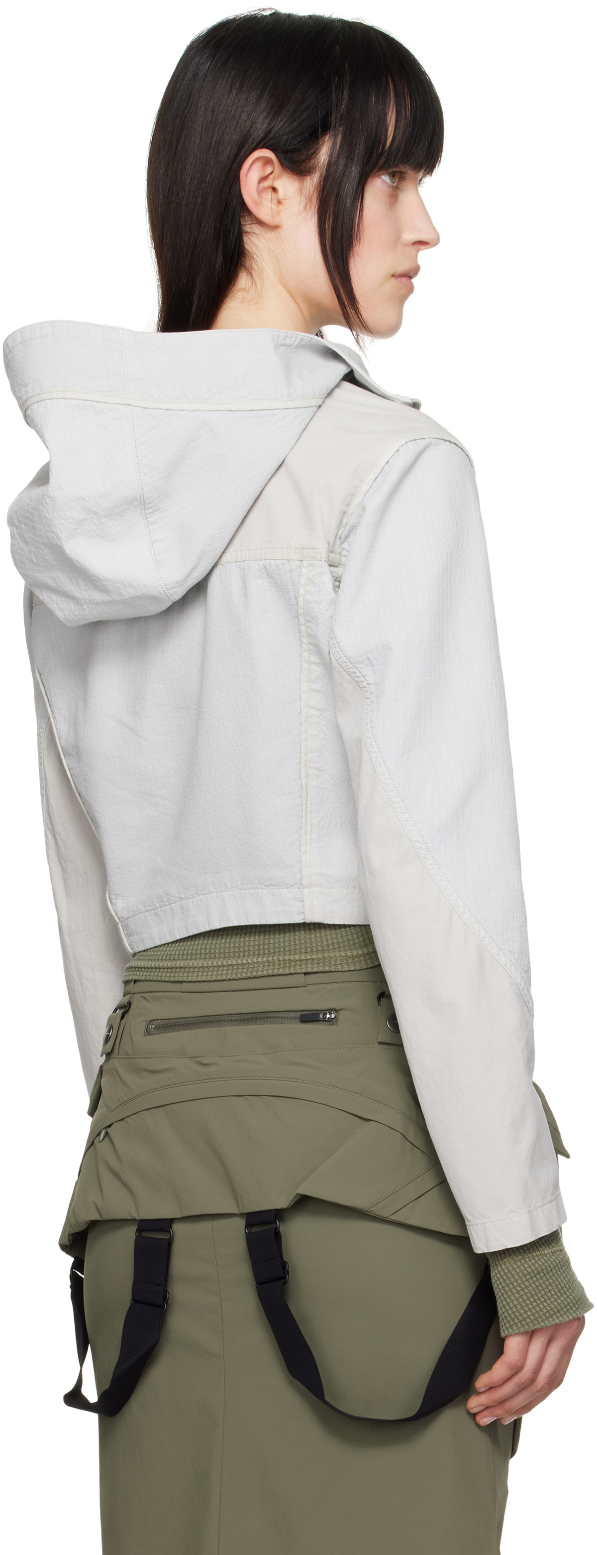 HYEIN SEO Beige Dyed Crop Jacket