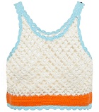 Sportmax - Stresa crochet cotton crop top