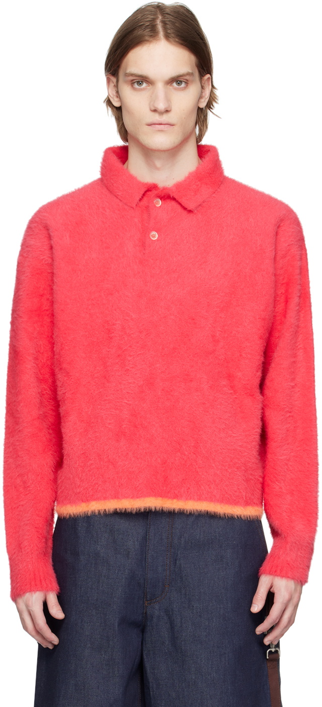 【限定値下げ】JACQUEMUS Le Polo Neve pink-le-raphia-le-polo-neve-