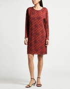 Manila Grace Womens Mini dress Rust