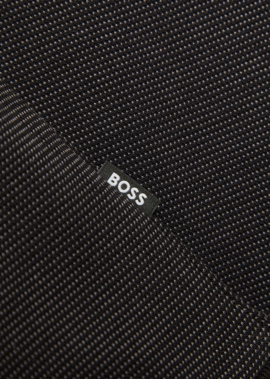 Boss Sidney Half-zip Cotton Jumper Black