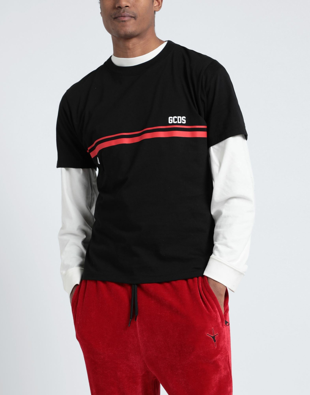 Gcds Mens T-shirt in Black
