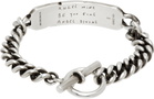Ann Demeulemeester Kusta Quote Chain Bracelet