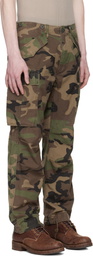 RRL Khaki Regiment Camo Ripstop Cargo Pants