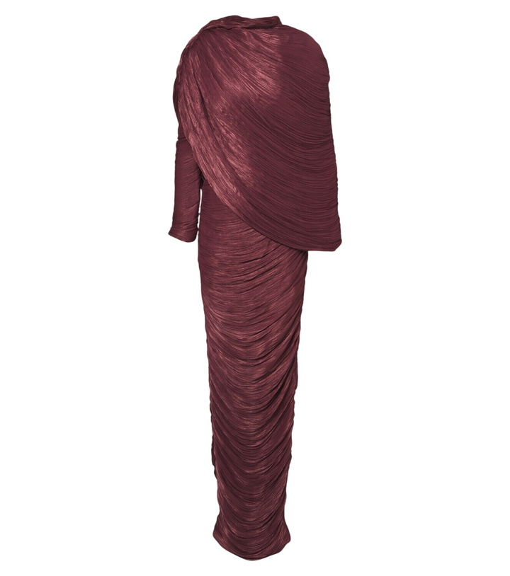 Photo: Marmar Halim Caped draped gown