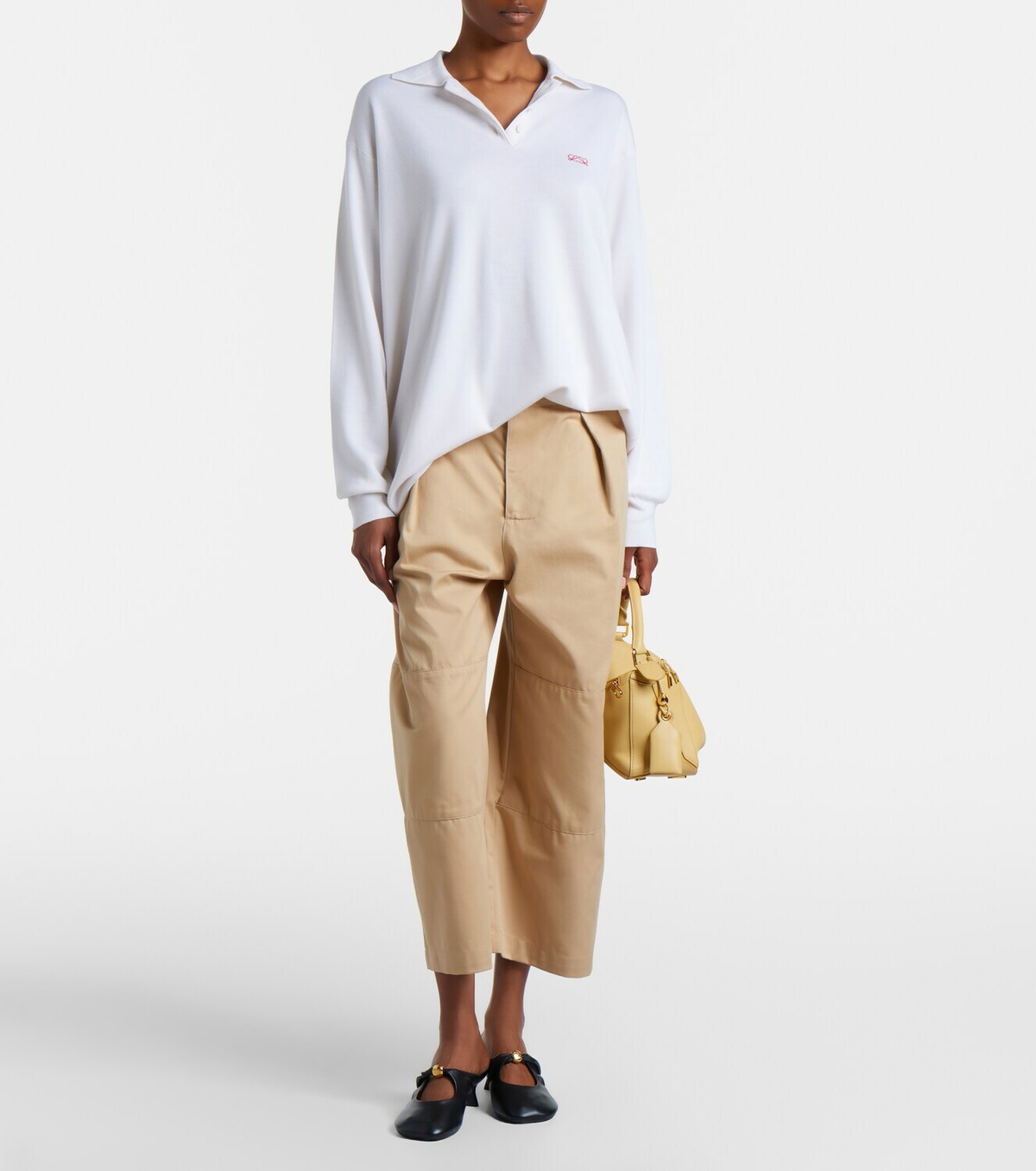 Loewe Double L cashmere blend polo sweater