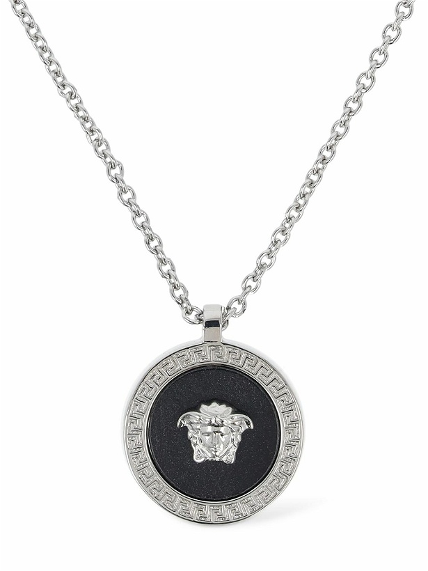 Photo: VERSACE - Metal Necklace Logo Charm