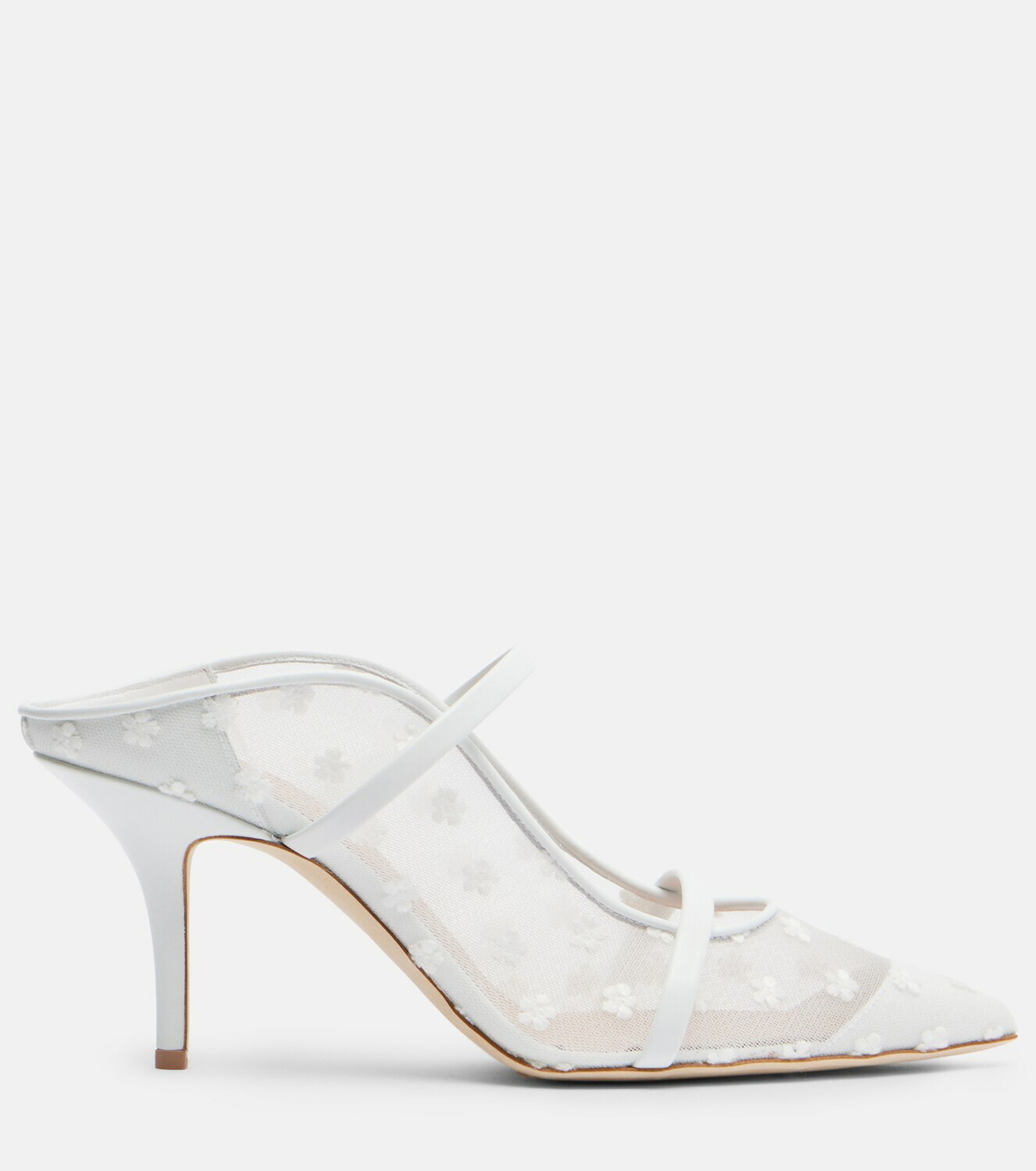 Malone Souliers Maureen 70 leather and mesh mules