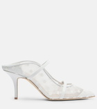 Malone Souliers Maureen 70 leather and mesh mules