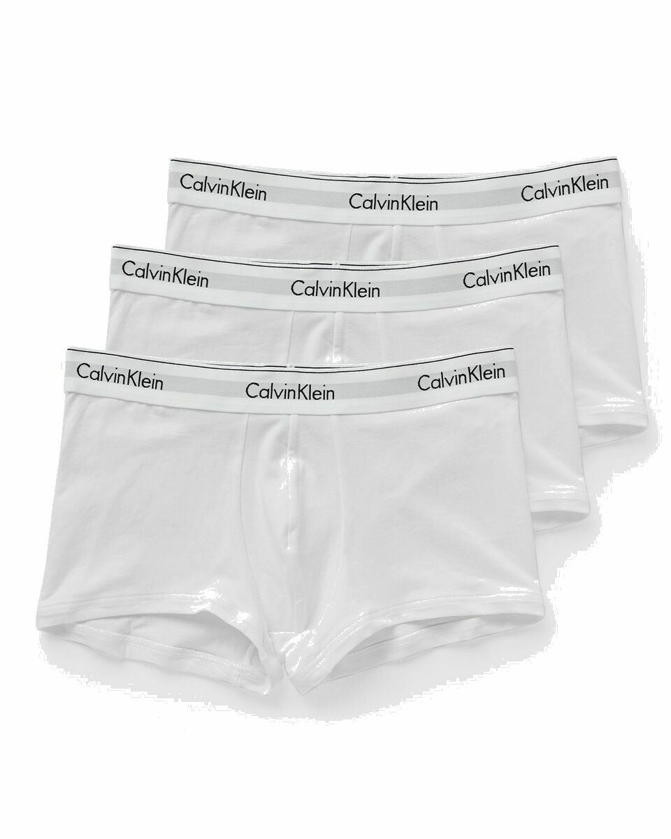 Calvin Klein Underwear Cotton Stretch Trunk 3 Pk Black|Blue - Mens ...