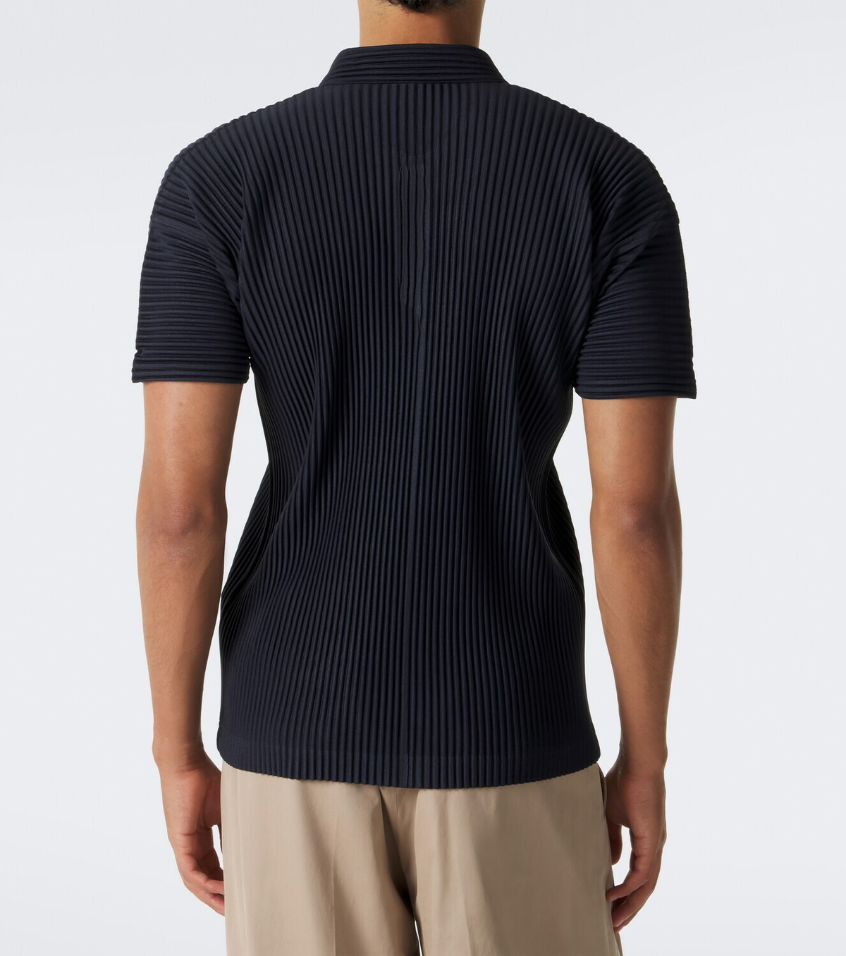 Homme Plissé Issey Miyake Basics pleated polo shirt