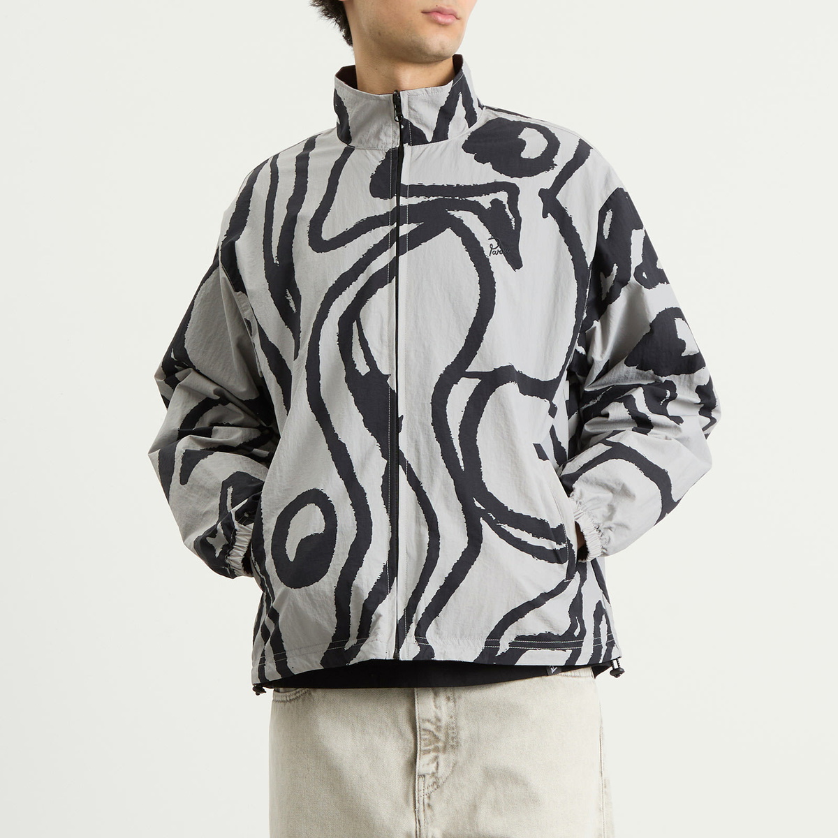 By Parra Men's Freak Scene Reversible Track Top in Grey