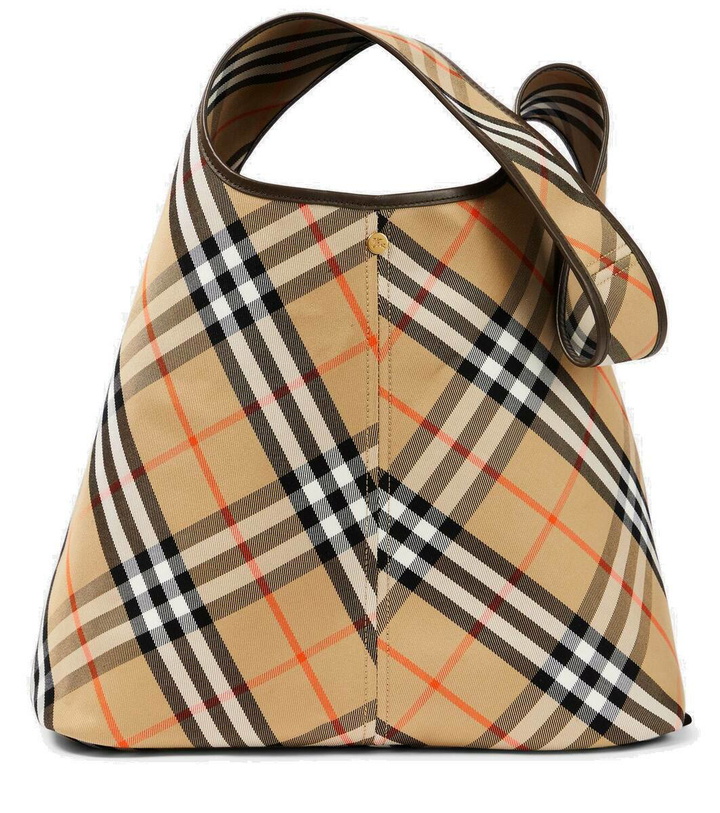 Photo: Burberry Burberry Check Small canvas tote bag