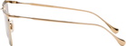 Jil Sander Gold Oliver Peoples 'Edition 2' Wireframe Sunglasses