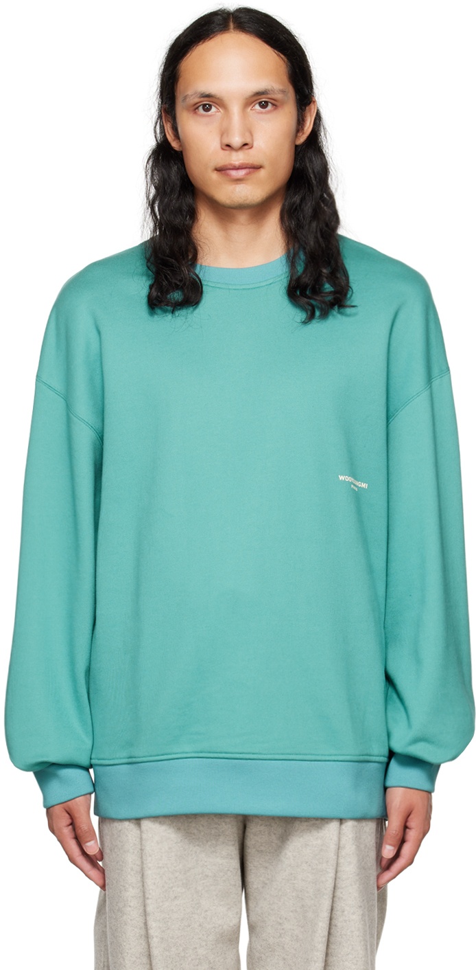 Wooyoungmi Green Printed Sweatshirt Wooyoungmi