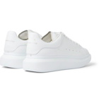Alexander McQueen - Glow-In-The-Dark Exaggerated-Sole Rubber-Trimmed Leather Sneakers - White