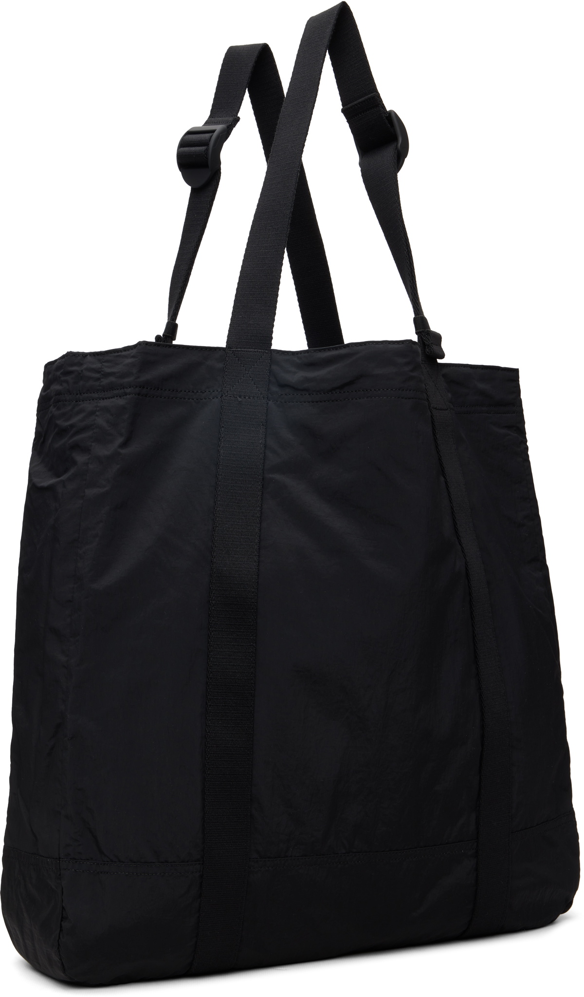Stone Island Black 9200012 Coated Nylon Metal ECONYL Tote
