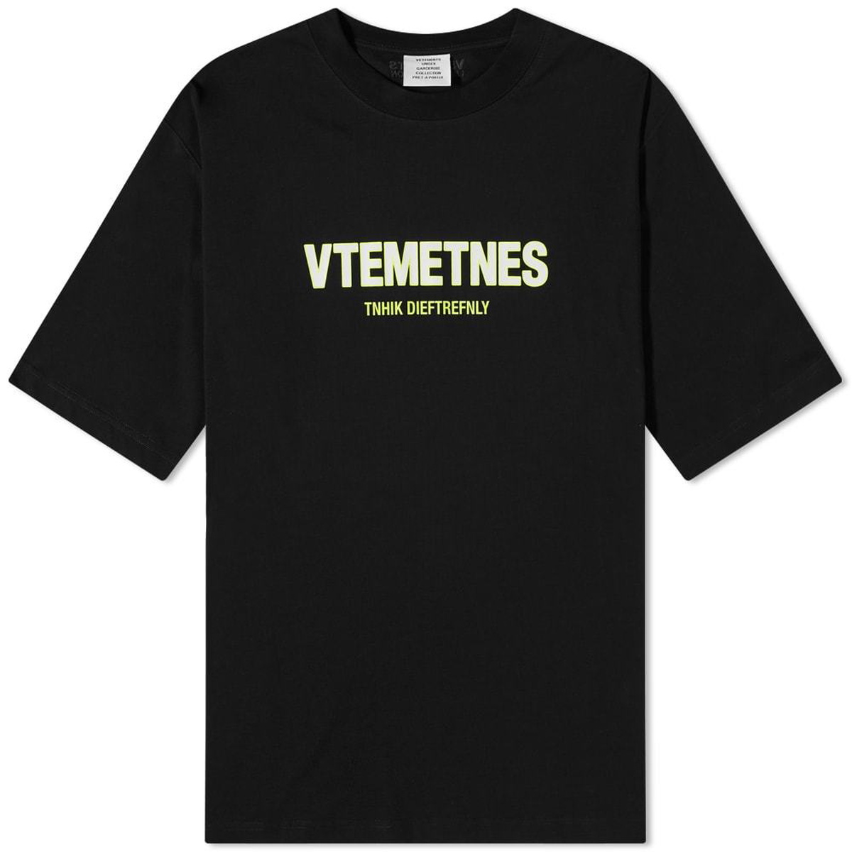 VETEMENTS Mispelt Logo Tee Vetements