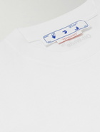 Off-White - Logo-Print Cotton-Jersey T-shirt - White