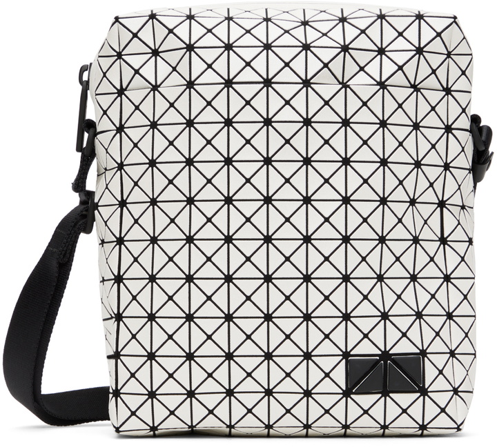 Photo: BAO BAO ISSEY MIYAKE White Voyager Metallic Bag