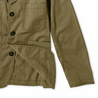 Universal Works Men's Fine Twill Patched Bakers Jacket in Olive