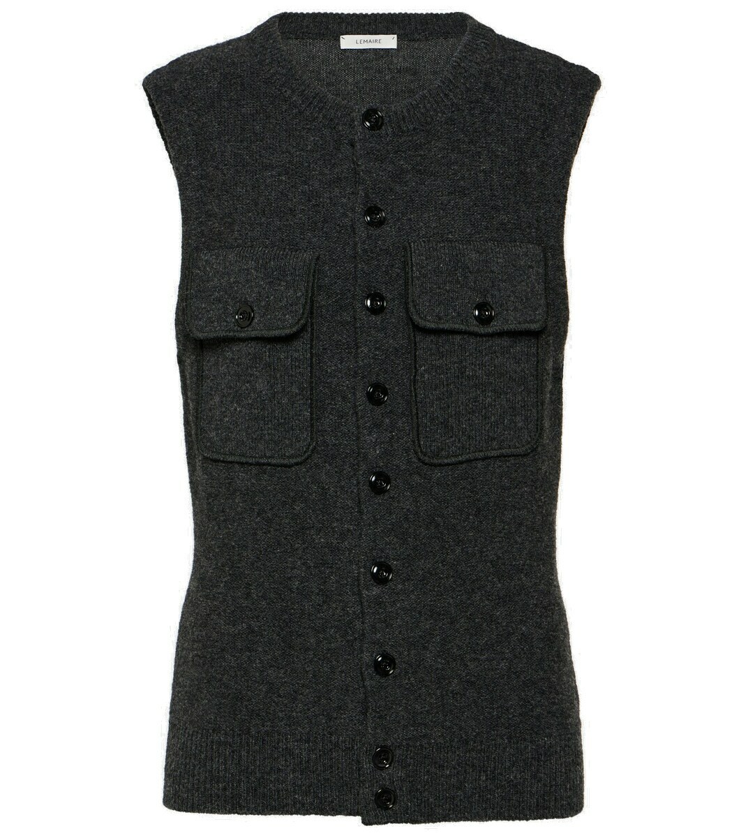 Lemaire knit vest M size ルメール NWOT Lemaire Sleeveless Twisted Cardigan Vest Black XS