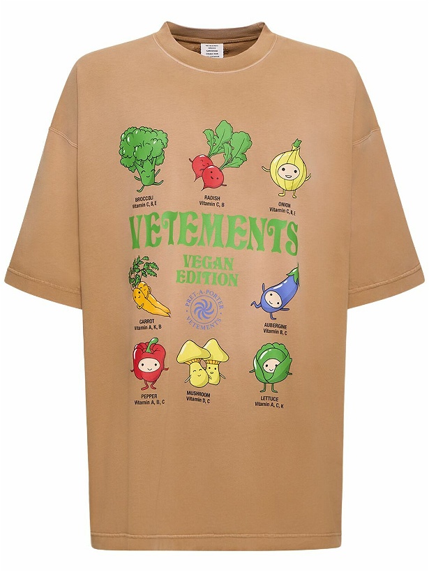 Photo: VETEMENTS - Vegan Printed Cotton T-shirt