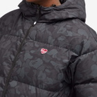 A Bathing Ape Women's Solid Camo Down Jacket in Black 