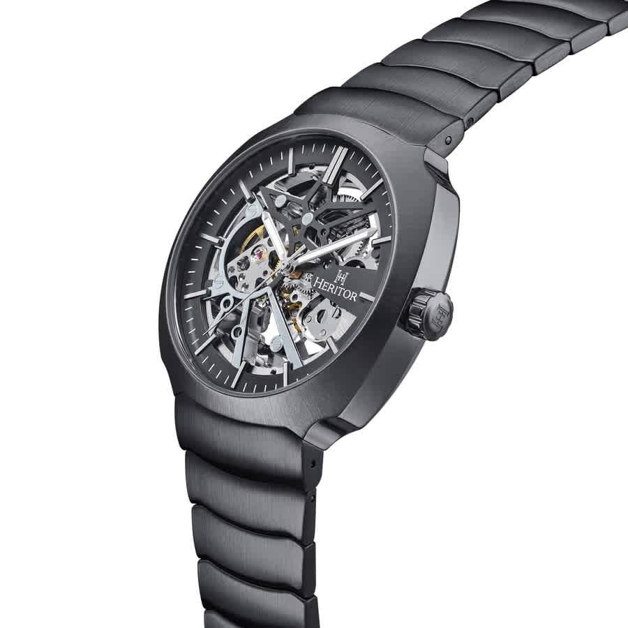 Heritor Magnus Automatic Black Dial Mens Watch HERHS4102