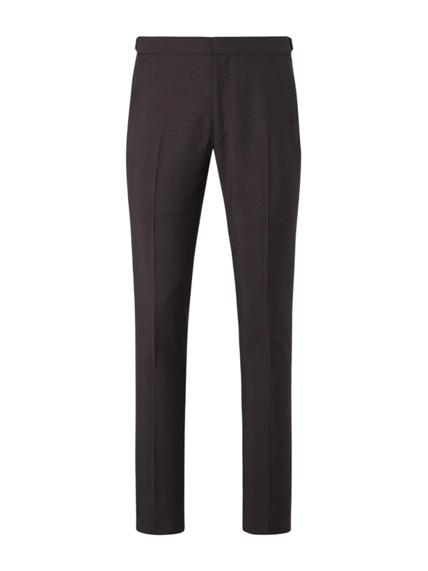 Photo: TOM FORD - O'Connor Straight-Leg Mohair and Wool-Blend Suit Trousers - Brown